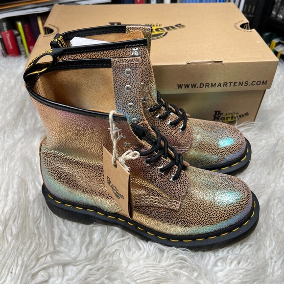 Dr. Martens | Shoes | New Dr Martens 46 Sand Rainbow Ray  DR MARTENS WOMENS 1460 LACE UP BOOTS SAND RAINBOW RAY